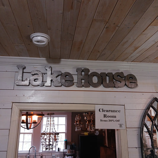 Lakehouse Metal Sign