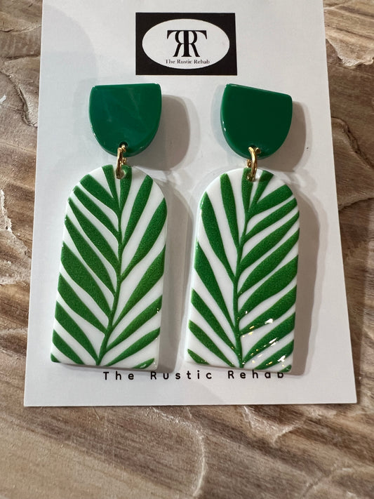 Palm Leaf Earrings
