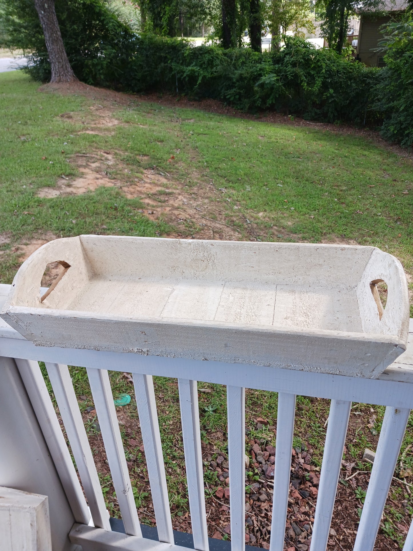 Large wooden tray