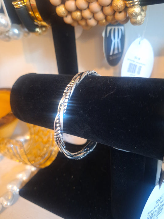 Silver cuff bracelet