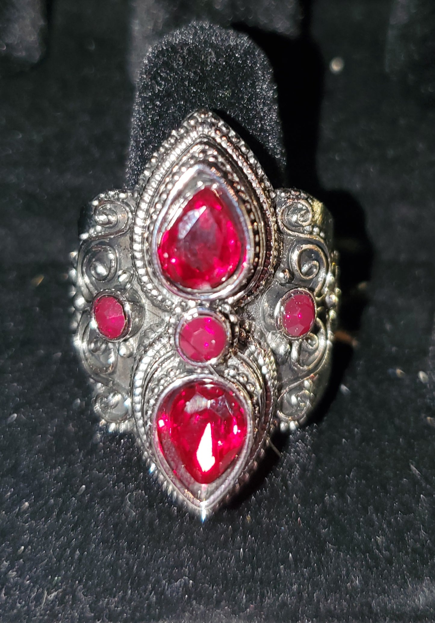 Silver Stoned Rings