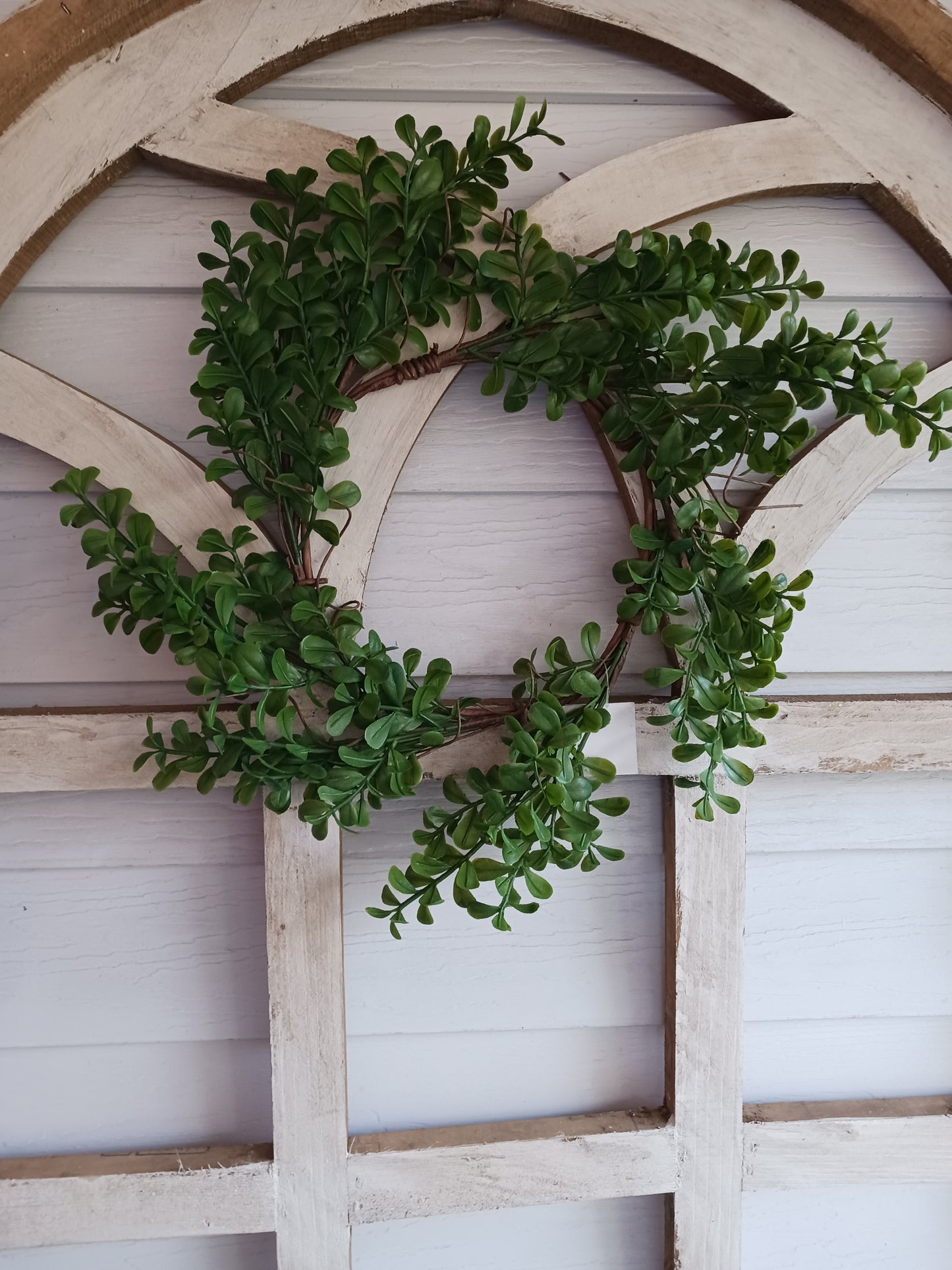 Evergreen boxwood wreath