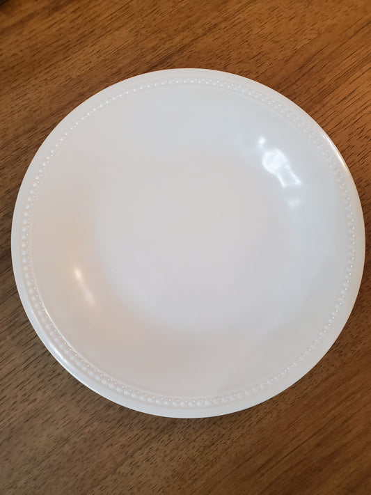 Beaded Rim Melamine Dinner Plates