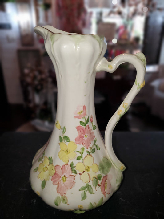 Floral Pitcher Vase