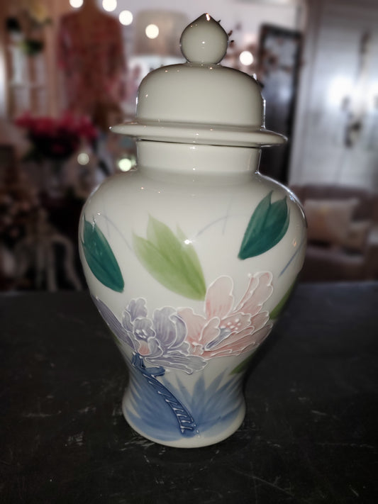 Floral Urn with Lid