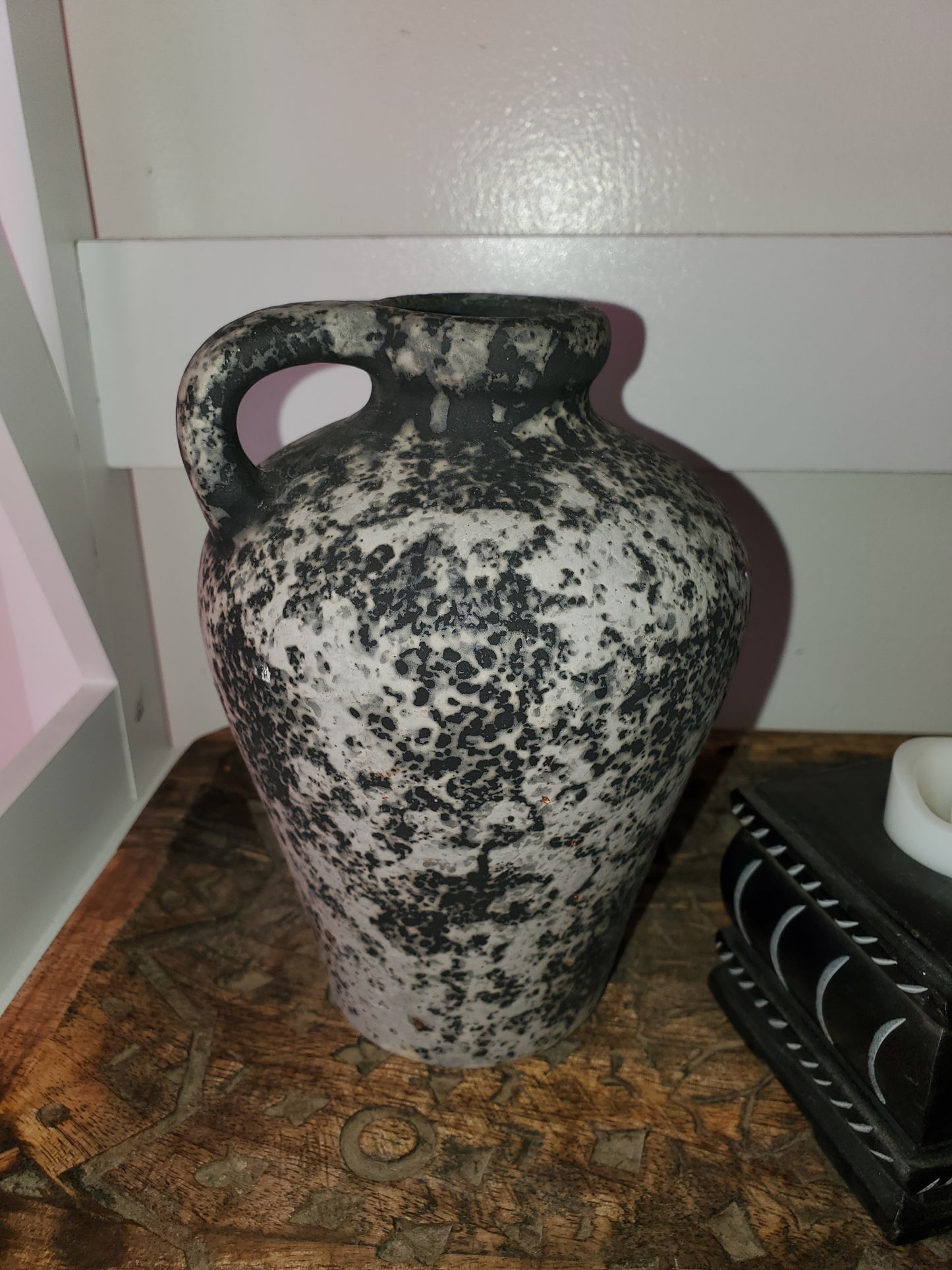 Black Handled Vase