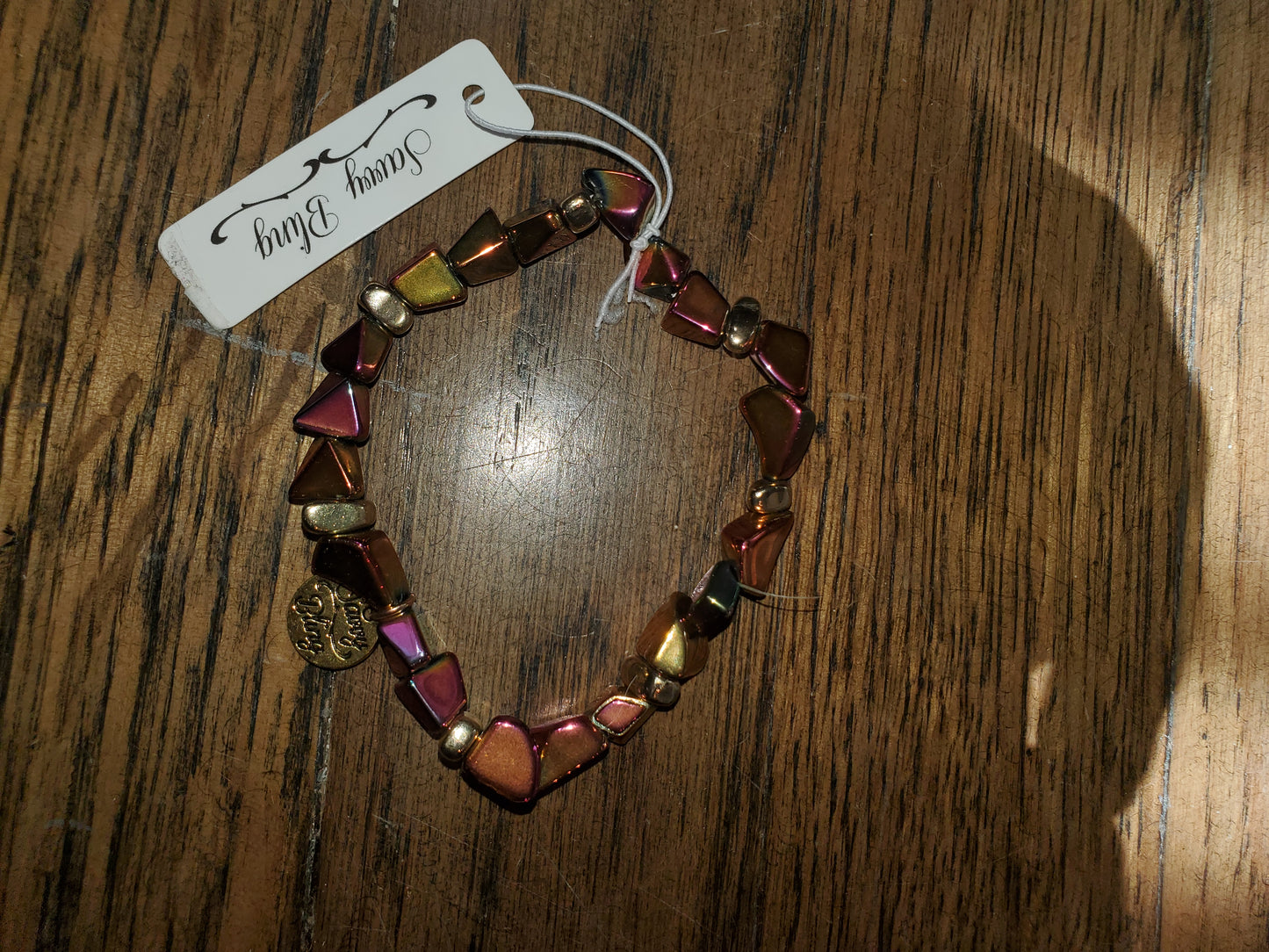 Geometric Iridescent Bracelet