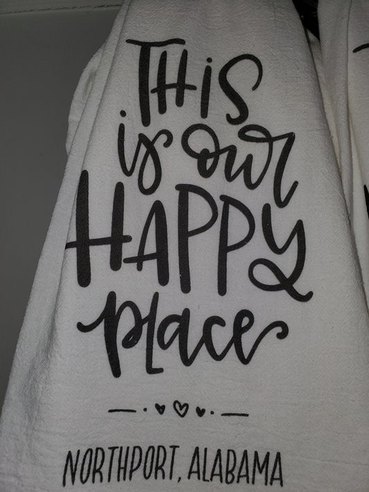 Tea Towel - This is Our Happy Place (Northport)