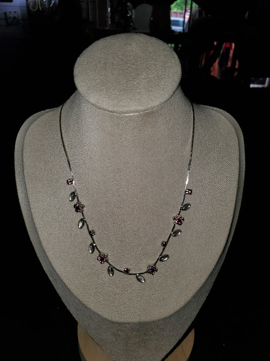 Purple Flower Necklace