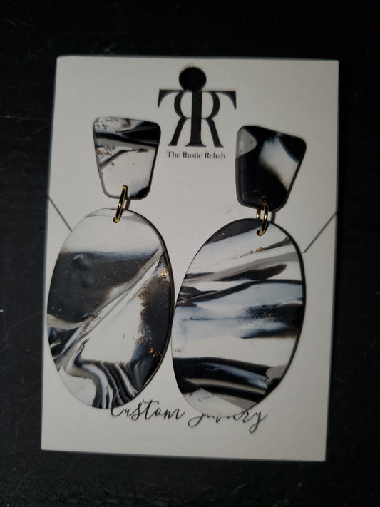 Marbled Clay Earrings