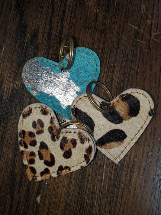 Cowhide Keychain Clips