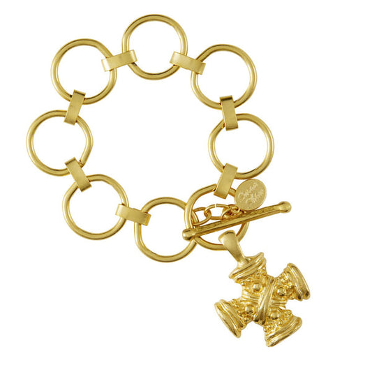 Susan Shaw Cross Loop Toggle Bracelet