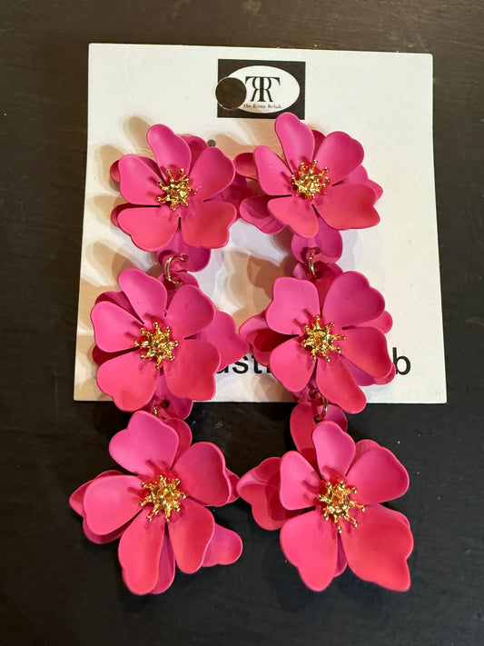 Flower earrings