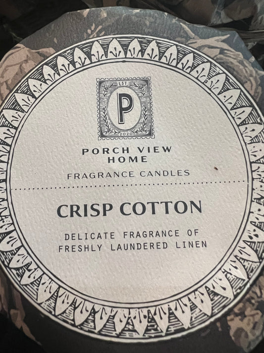 Porch View Home Candles-Crisp Cotton