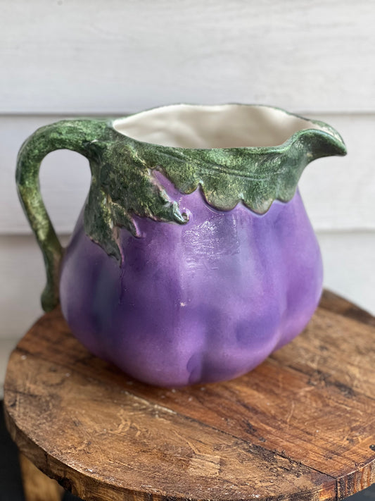 Eggplant pitcher