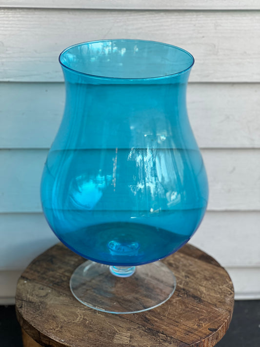 Aqua Glass Vase