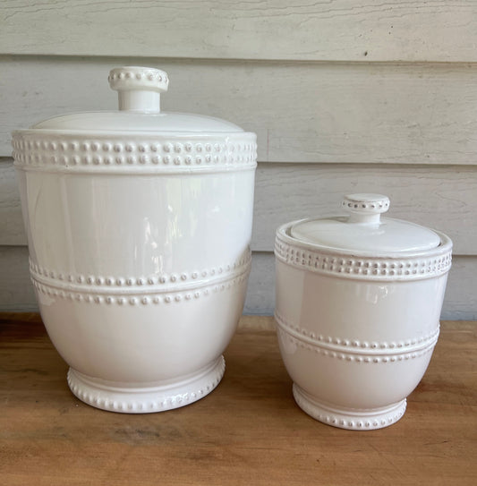 White canister