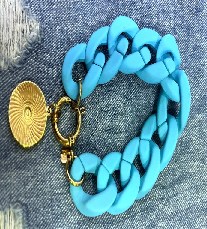 Large Silicone Chain Bracelet