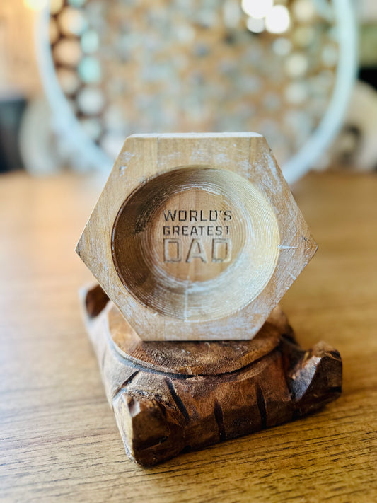 World’s Greatest Dad trinket dish