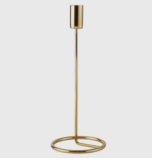 Modern gold candle holder