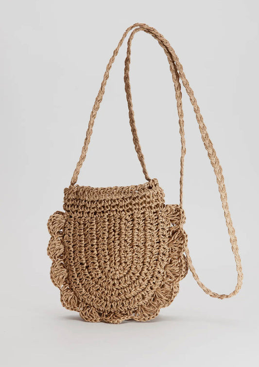 Rattan Purse - Caribbean Passport Mini Tan