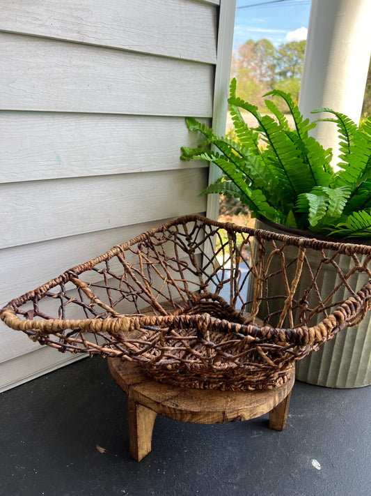 Triangular Woven Basket