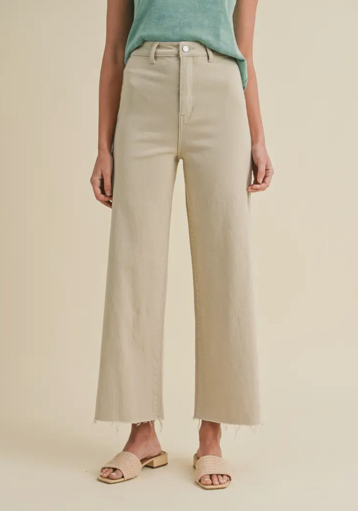 Stretch Wide Leg Denim
