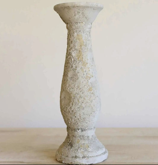 Visby Candle Holder Antique White