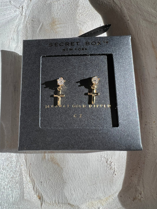 Cross Stud Earrings