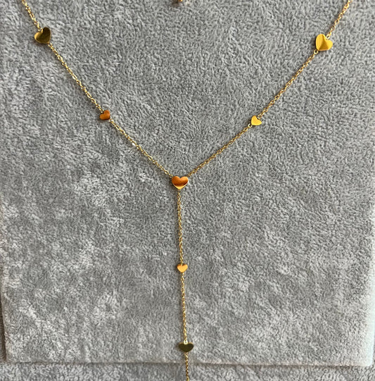 Y heart necklace