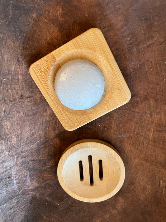 Bamboo shower steamer tray