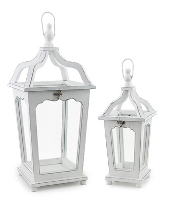 Valparaiso Villa White Enclosed Lantern