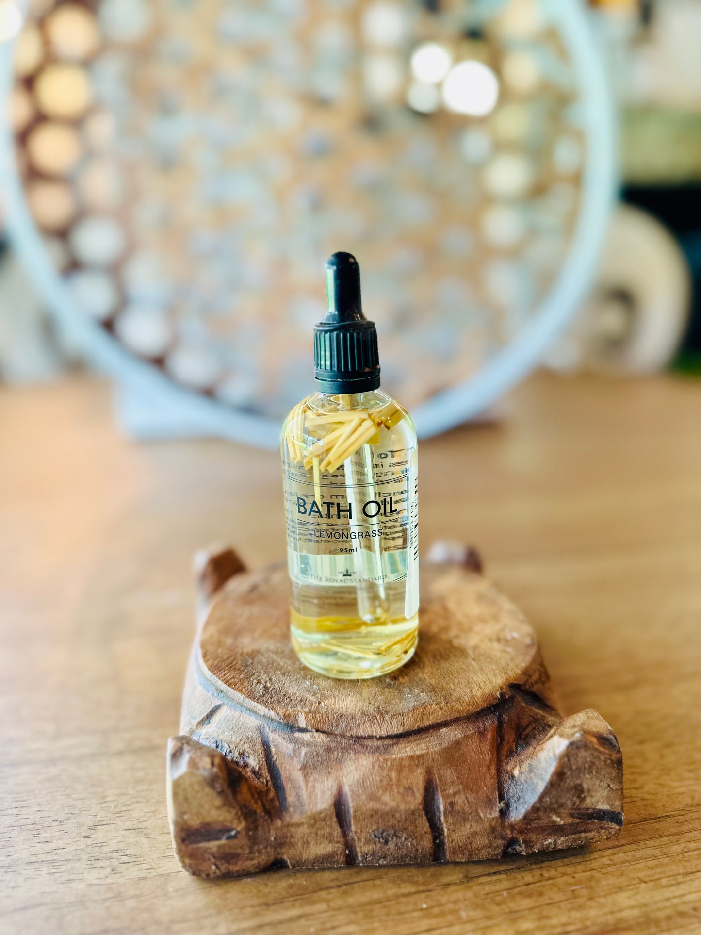 Lemongrass bath oil clear