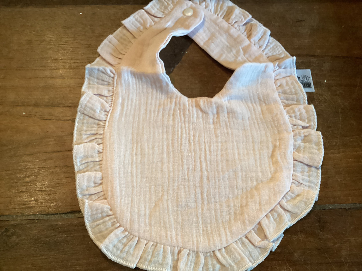 Monogram bib /pink