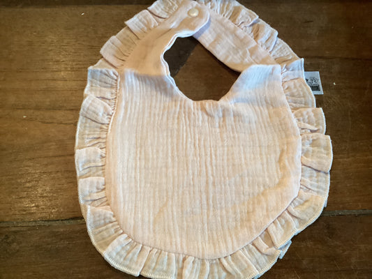 Monogram bib /pink