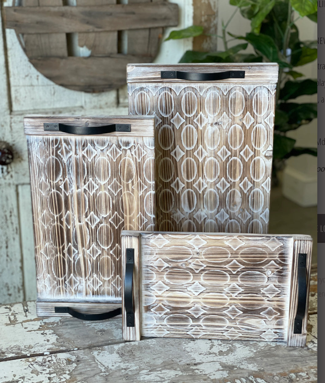 Charlotte trays set of 3