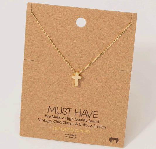 Mini Cross Necklace