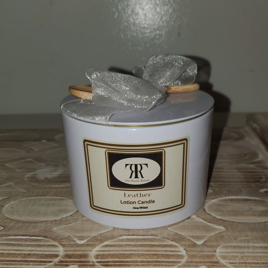 Candles and Cream Lotion Candles - Leather