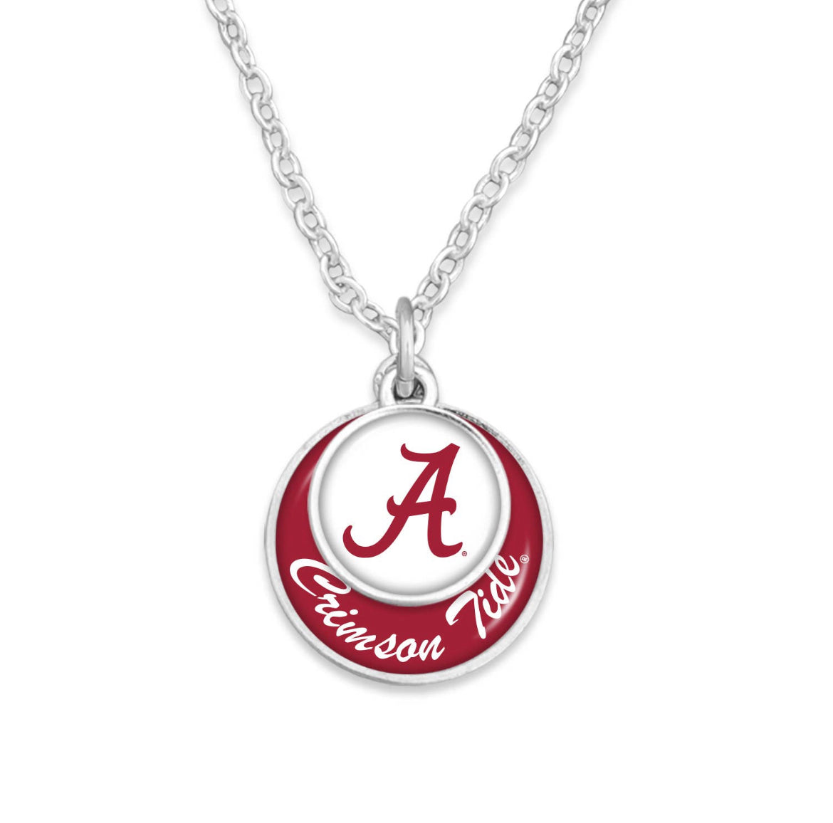 Alabama stacked disk necklace