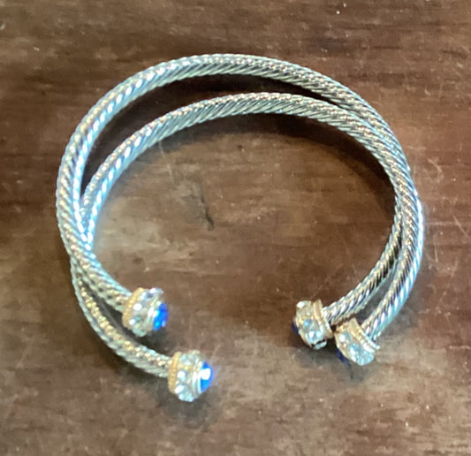 Rhinestone Open Bracelet.