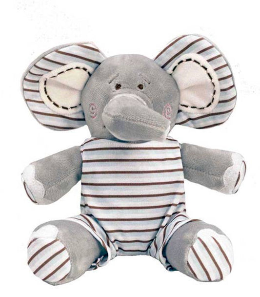 10” Elephant Plush, Blue.