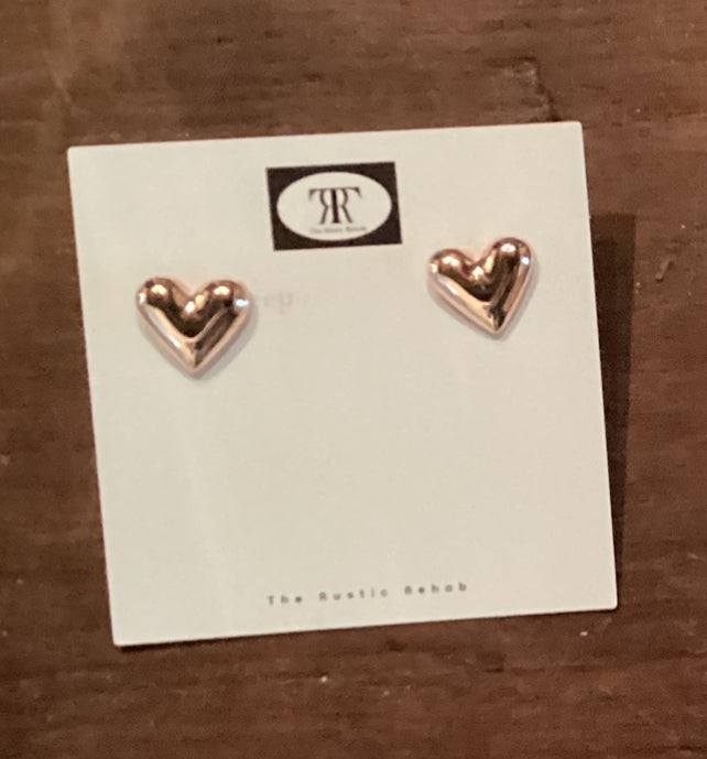 Heart Stud Earrings