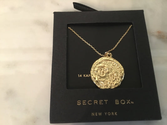 Old Coin Pendant Necklace