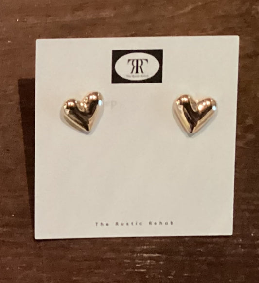 Heart Stud Earrings