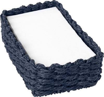 Paper weave guest napkin caddy