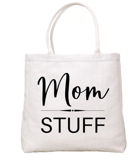 Mom stuff tote bag
