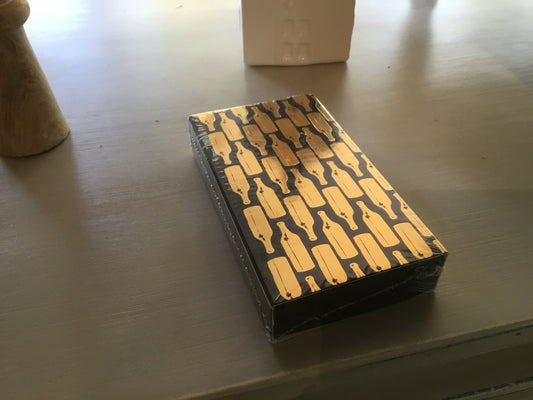 Gold Foil Bottles Matchbox