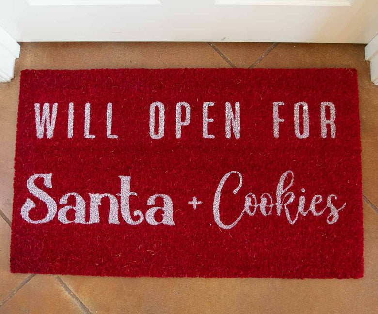 Will open for Santa doormat