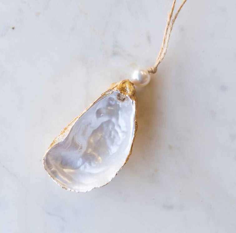 Oyster ornament gold/Pearl