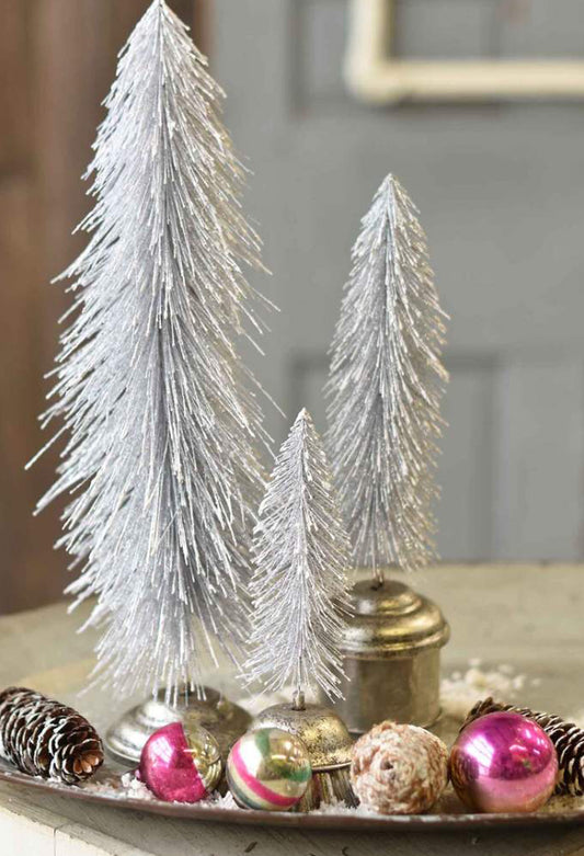 Snowbrush Pine Trees (set of 3)